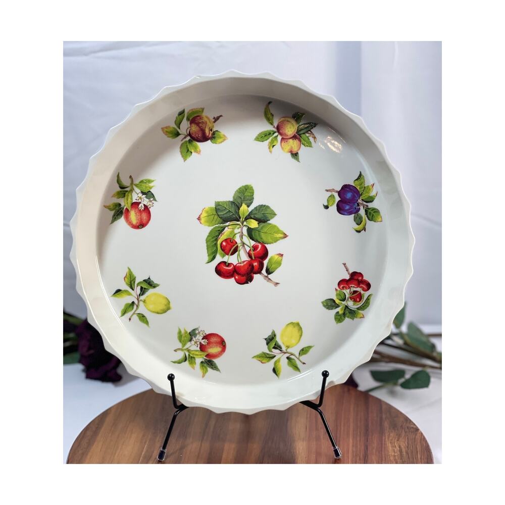Portmeirion 12" Stoneware Quiche/Tart Pan - Made in England